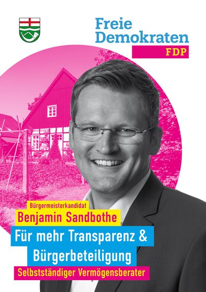 You are currently viewing Vorstellung unseres Bürgermeisterkandidaten Benjamin Sandbothe